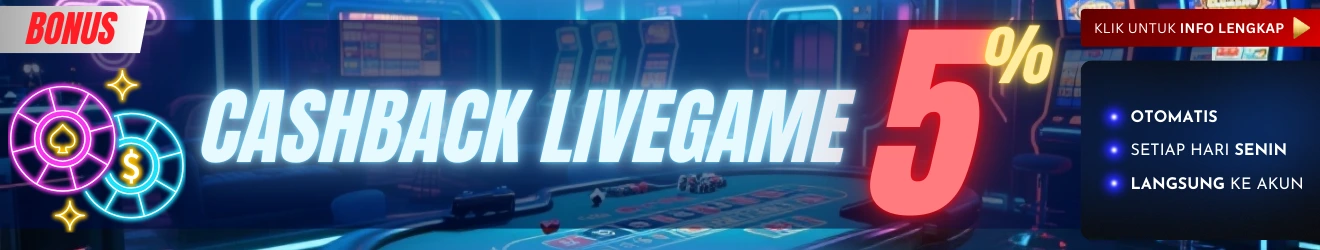 BONUS CASHBACK LIVE CASINO